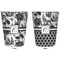 Toile Trash Can White - Front and Back - Apvl