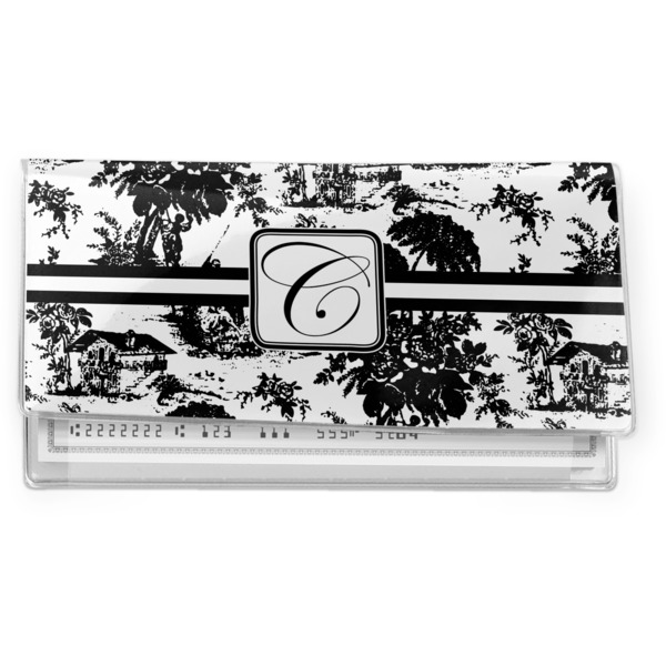 Custom Toile Vinyl Checkbook Cover (Personalized)