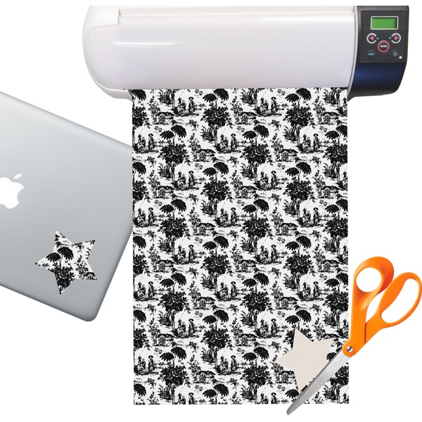 Custom Toile Sticker Vinyl Sheet (Permanent)