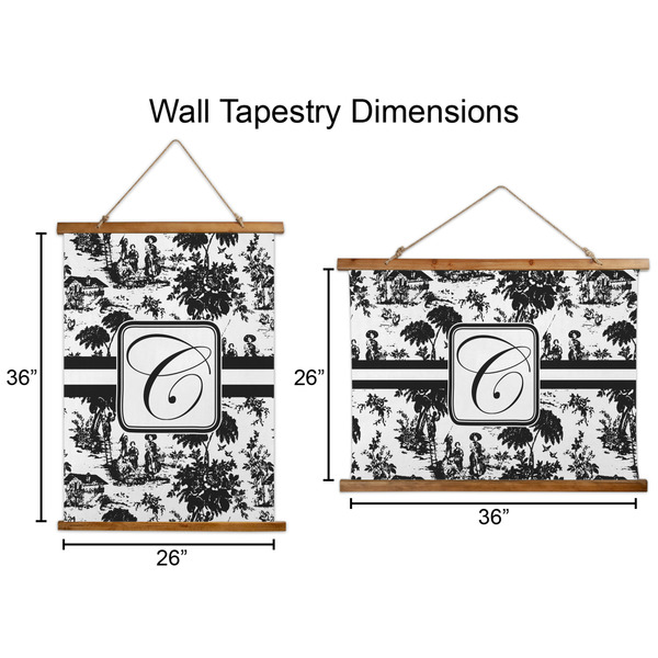 Toile Wall Hanging Tapestries - Parent/Sizing