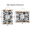 Toile Wall Hanging Tapestries - Parent/Sizing