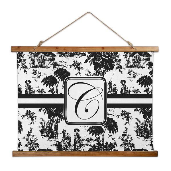 Custom Toile Wall Hanging Tapestry - Wide (Personalized)