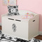 Toile Wall Monogram on Toy Chest
