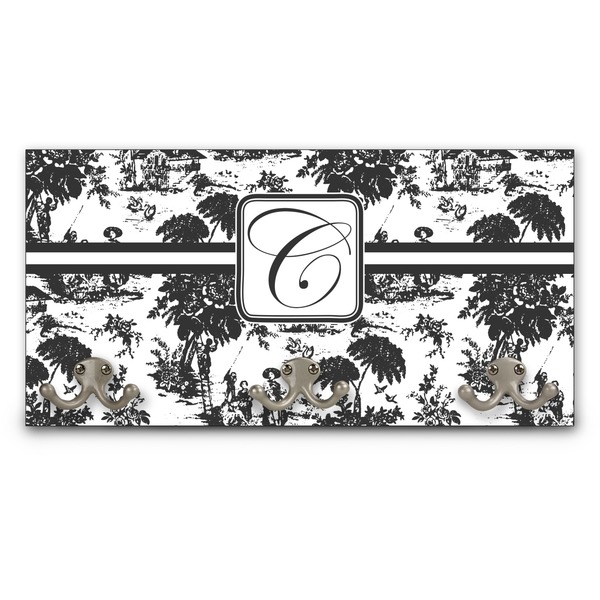 Custom Toile Wall Mounted Coat Rack (Personalized)