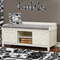 Toile Wall Name Decal Above Storage bench