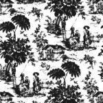 Toile Wallpaper & Surface Covering (Peel & Stick 24"x 24" Sample)