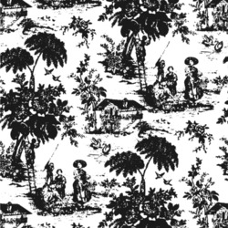 Toile Wallpaper & Surface Covering (Water Activated 24"x 24" Sample)
