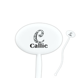 Toile Oval Plastic Stir Sticks (Personalized)