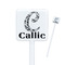 Toile Square Plastic Stir Sticks - Single Sided (Personalized)