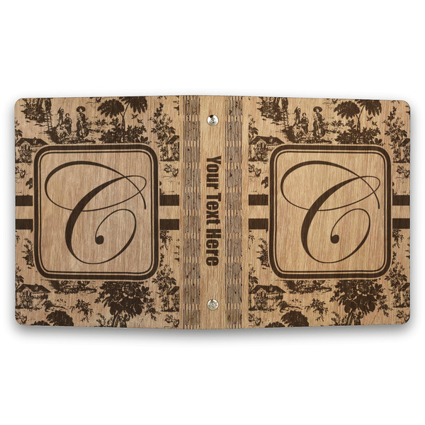 Toile Wood 3-Ring Binders - 1" Half-Letter - Approval