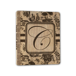 Toile Wood 3-Ring Binder - 1" Half-Letter Size (Personalized)