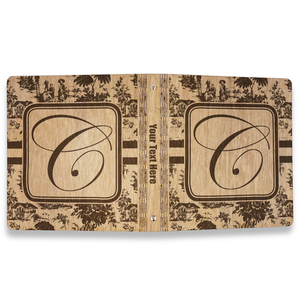 Toile Wood 3-Ring Binders - 1" Letter - Approval
