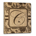 Toile Wood 3-Ring Binder - 1" Letter Size (Personalized)