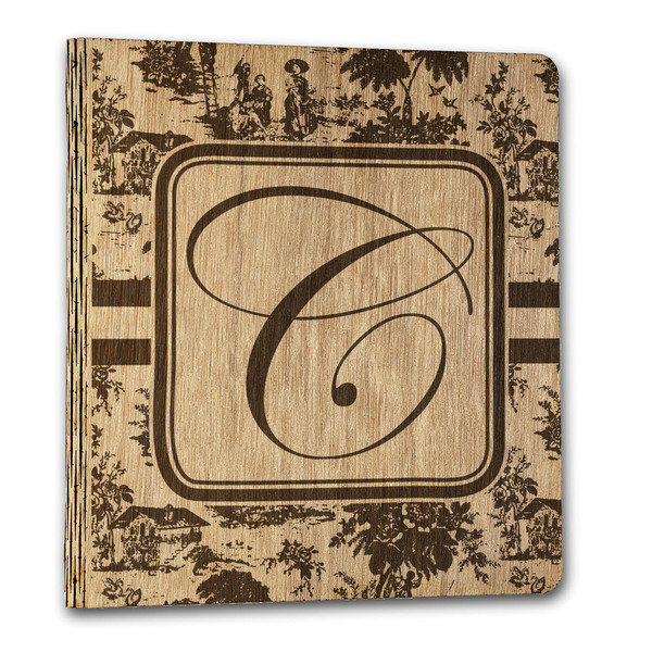 Toile Wood 3-Ring Binders - 1" Letter - Front
