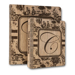 Toile Wood 3-Ring Binder (Personalized)