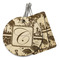 Toile Wood Luggage Tags - Parent/Main