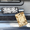 Toile Wood Luggage Tags - Rectangle - Lifestyle