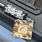 Toile Wood Luggage Tags - Square - Lifestyle