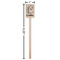 Toile Wooden 6.25" Stir Stick - Rectangular - Dimensions