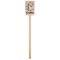 Toile Wooden 6.25" Stir Stick - Rectangular - Single Stick