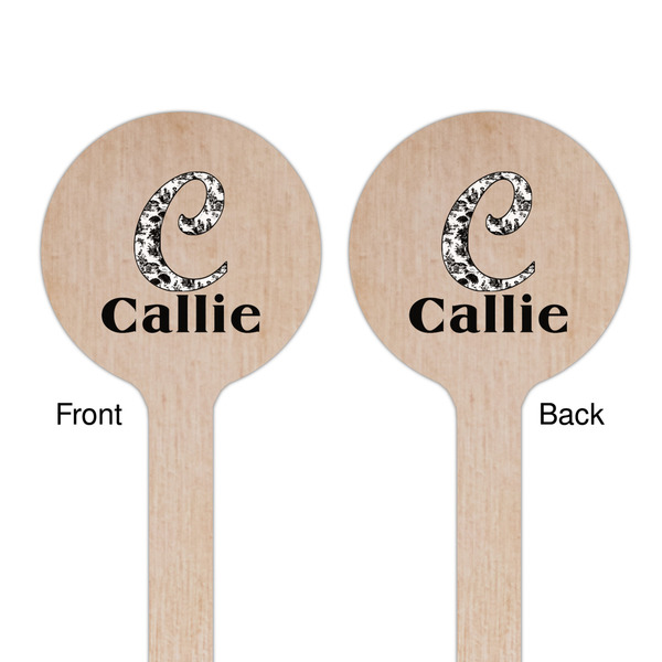 Toile Wooden 7.5" Stir Stick - Round - Double Sided - Front & Back