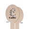 Toile Wooden Food Pick - Oval - Single Sided - Front & Back