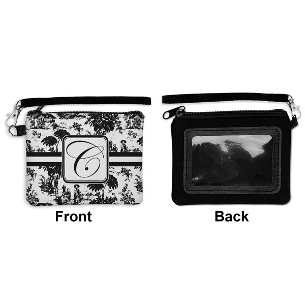 Toile Wristlet ID Cases - Front & Back