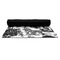 Toile Yoga Mat Rolled up Black Rubber Backing