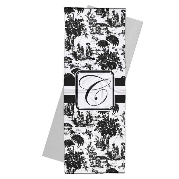 Custom Toile Yoga Mat Towel (Personalized)