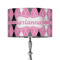 Argyle 12" Drum Lampshade - ON STAND (Fabric)