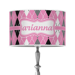Argyle 12" Drum Lamp Shade - Poly-film (Personalized)