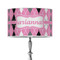 Argyle 12" Drum Lampshade - ON STAND (Poly Film)