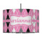 Argyle 12" Drum Pendant Lamp - Fabric (Personalized)