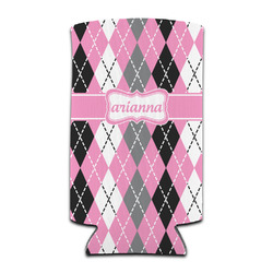 Argyle Can Cooler (tall 12 oz) (Personalized)