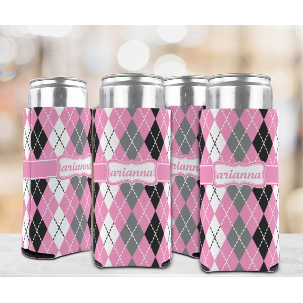 Argyle 12oz Tall Can Sleeve - Set of 4 - LIFESTYLE