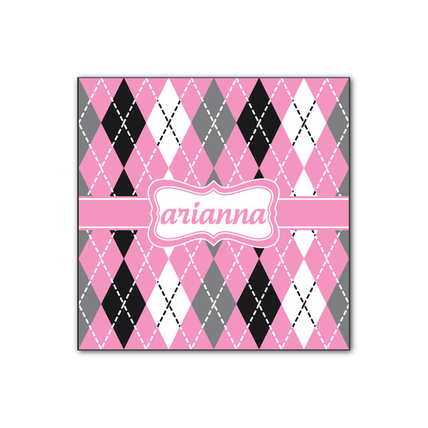 Custom Argyle Wood Print - 12x12 (Personalized)