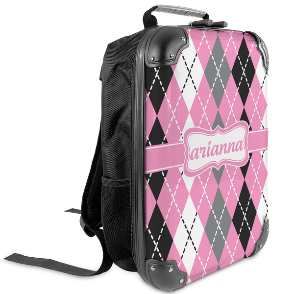 Custom Argyle Kids Hard Shell Backpack (Personalized)