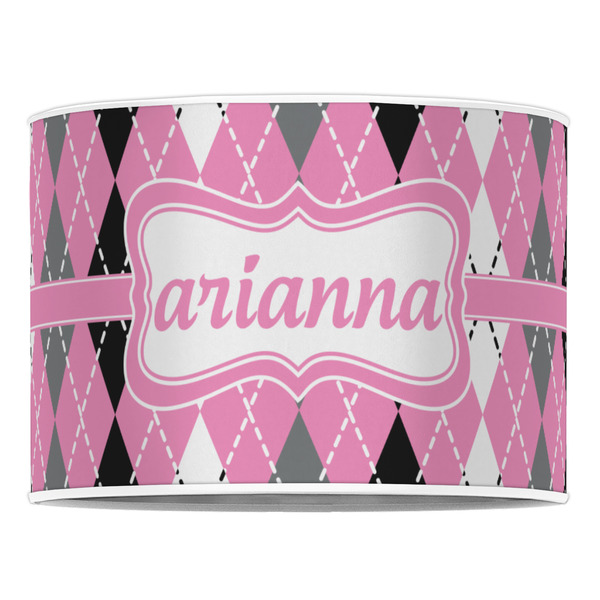 Argyle 16" Drum Lampshade - FRONT (Poly Film)