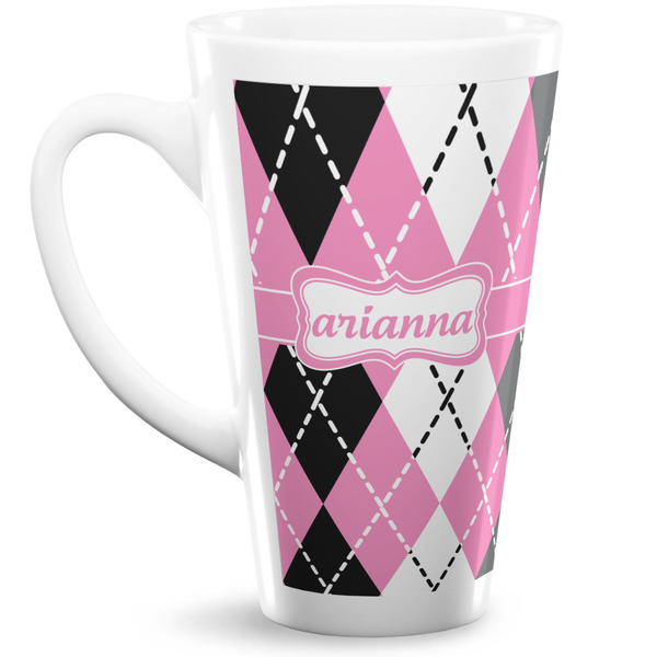 Custom Argyle Latte Mug (Personalized)