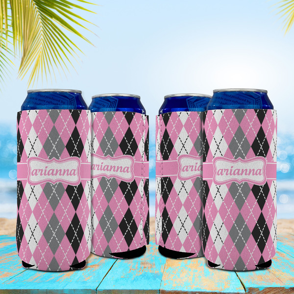 Argyle 16oz Can Sleeve - Set of 4 - LIFESTYLE