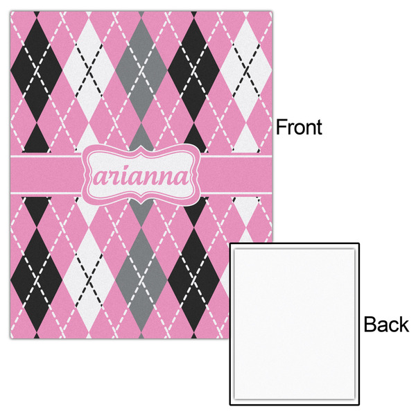 Argyle 16x20 - Matte Poster - Front & Back