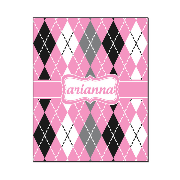 Custom Argyle Wood Print - 16x20 (Personalized)
