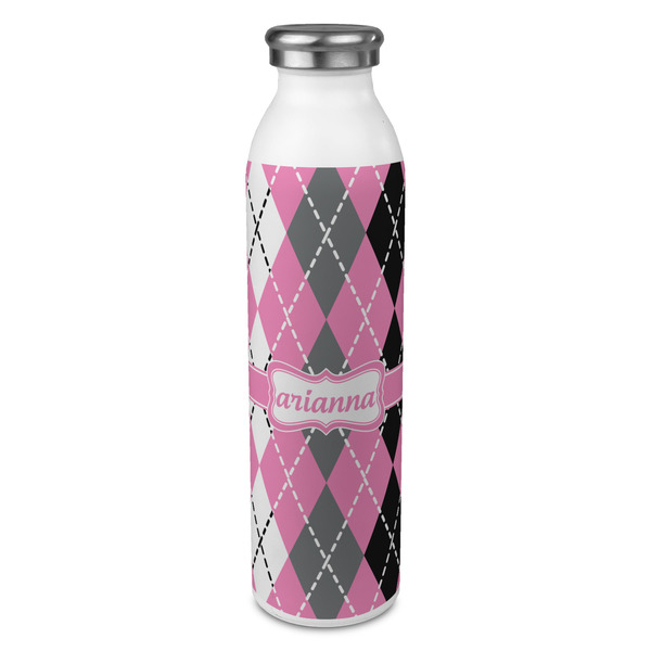 Custom Argyle 20oz Stainless Steel Water Bottle - Full Print (Personalized)