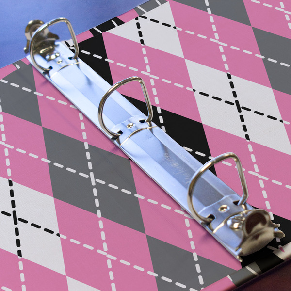 Argyle 3 Ring Binders - Full Wrap - 1" - DETAIL