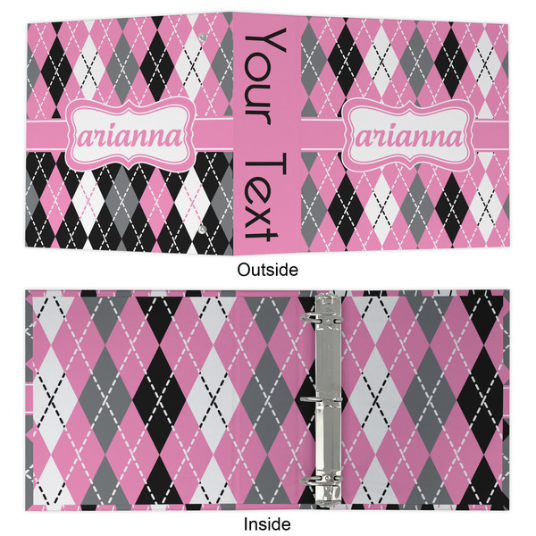 Argyle 3 Ring Binders - Full Wrap - 2" - APPROVAL