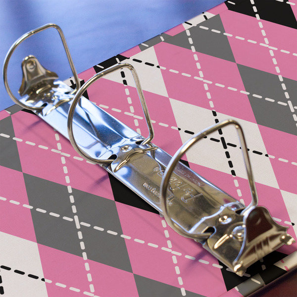 Argyle 3 Ring Binders - Full Wrap - 2" - DETAIL