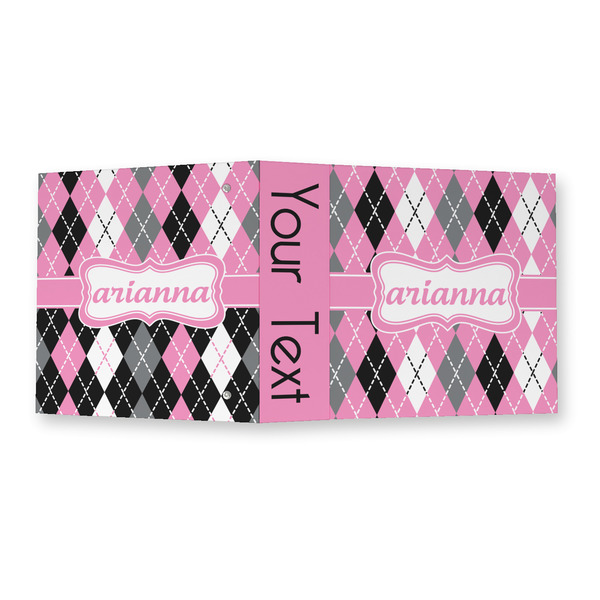 Argyle 3 Ring Binders - Full Wrap - 2" - OPEN OUTSIDE