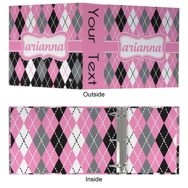 Argyle 3 Ring Binders - Full Wrap - 3" - APPROVAL