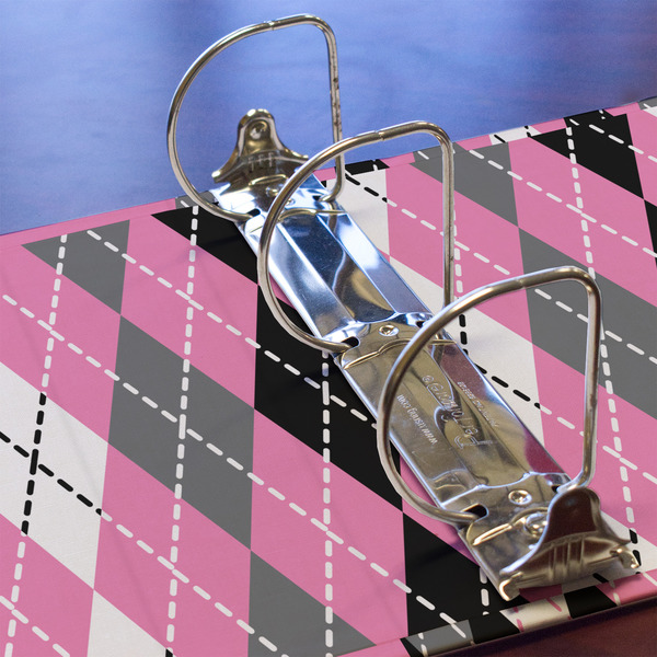 Argyle 3 Ring Binders - Full Wrap - 3" - DETAIL