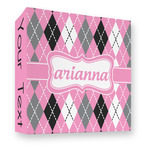 Argyle 3 Ring Binder - Full Wrap - 3" (Personalized)